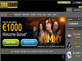 Euro Grand Casino Screenshot