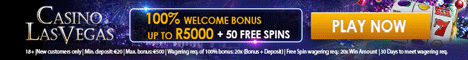 Claim R5000 plus 50 Free Spins at Casino Las Vegas