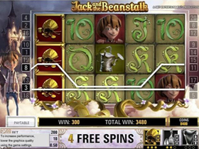 Screenshot of Jack and The Beanstalk Slot