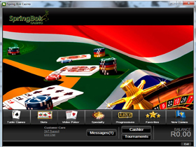 Springbok Casino Lobby Screenshot