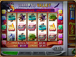 Diamond Valley progressive Slot