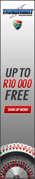 Clicm up to R10 000.00 worth of Free Bonuses at Thunderbolt Rand Casino